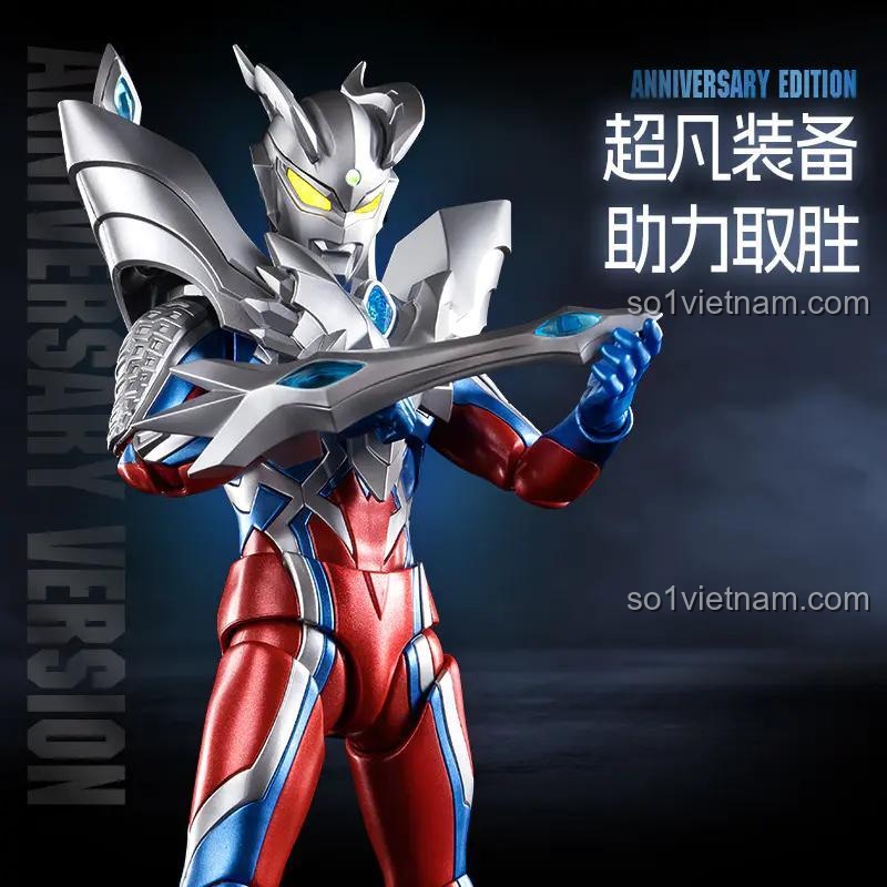 mô hình Ultraman Zero Ultimate BLOKEES 73306, bộ lắp ghép Ultraman Zero, figure có khớp cử động, phù hợp con trai 14 tuổi, giá trị cao