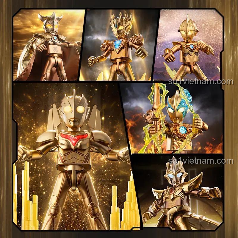 Các phiên bản Ultraman trong Bộ Sưu Tập Ultraman 2025 Phiên Bản Đặc Biệt 布鲁可BLOKEES 73325, figure Ultraman, đồ chơi mô hình Ultraman, nhân vật hành động Ultraman, bộ đồ chơi Ultraman, bộ lắp ghép Ultraman