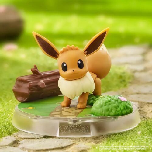 Mô hình Eevee Pokémon Classic CV-S 74002, bộ lắp ghép Eevee, đồ chơi mô hình Pokémon, đồ chơi giáo dục cho bé 6 tuổi, màu nâu, vàng, xanh lá, trắng, giá tốt