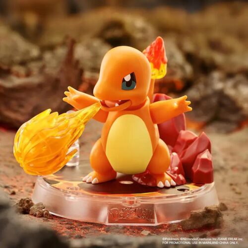Mô hình Charmander Pokémon đang phun lửa, đồ chơi lắp ghép 布鲁可BLOKEES 74006, phù hợp cho bé 6 tuổi, món quà ý nghĩa
