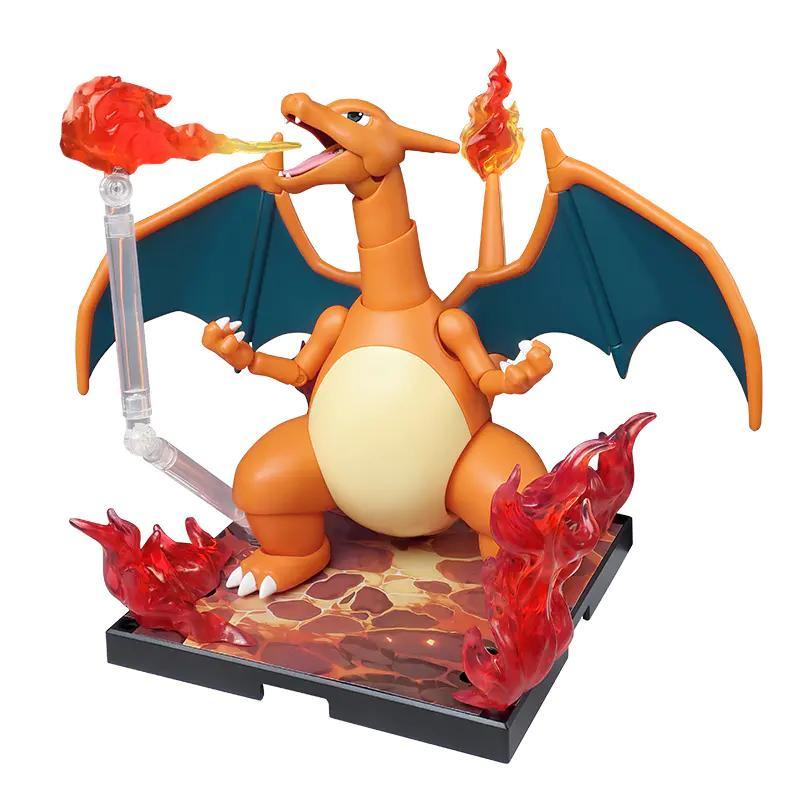 Mô hình Charizard Rồng lửa 布鲁可BLOKEES 74104, đồ chơi lắp ráp Pokemon cho bé trai 6 tuổi, hiệu ứng lửa chân thực, khớp cử động linh hoạt, chất liệu nhựa ABS cao cấp, giá tốt