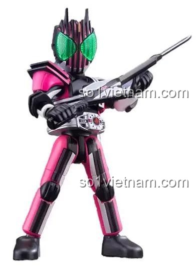 Figure Kamen Rider Decade BLOKEES 74201, mô hình siêu nhân Kamen Rider với màu sắc đặc trưng, bộ lắp ghép cho bé trai 10 tuổi, giá rẻ.