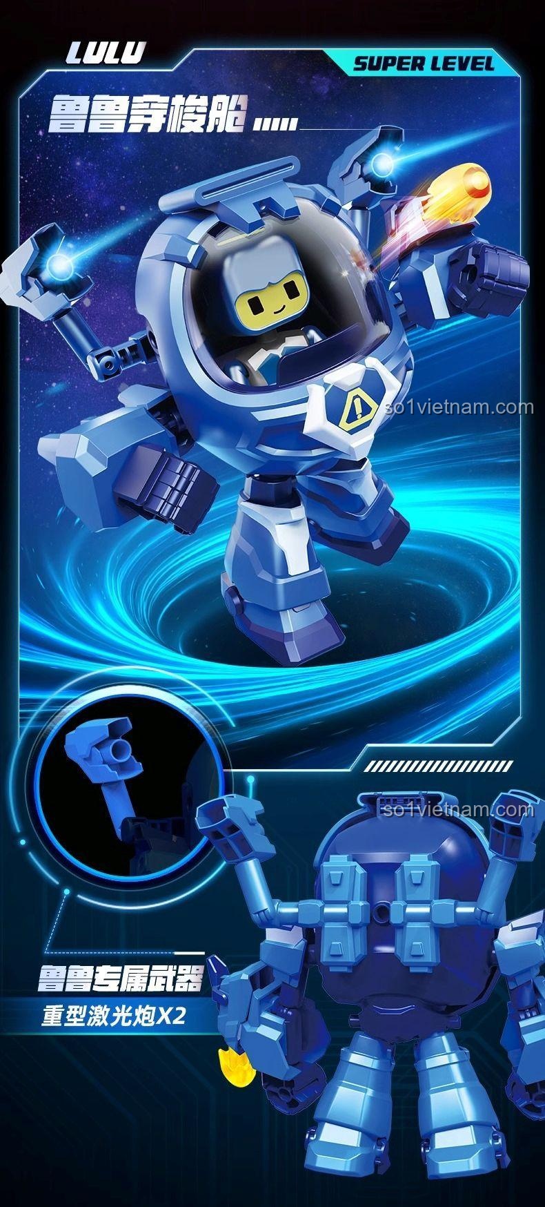 Robot Lulu Siêu Năng Xuyên Suốt (74402) - Có thể kết hợp với phụ kiện khác, Tương thích LEGO®