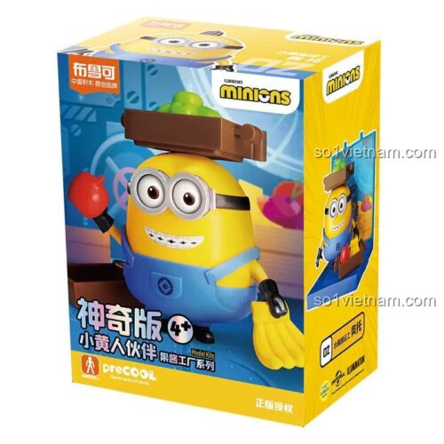 Hộp bộ đồ chơi Minions OTTO Công Nhân Nhà Máy Thạch BLOKEES 74836, mô hình đáng yêu cho bé 4 tuổi, giá tốt