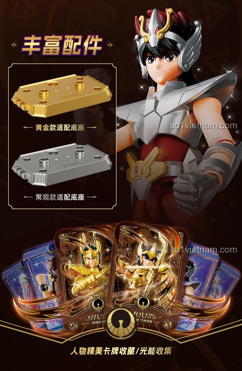 Các nhân vật Saint Seiya Galaxy Version 75001 trên nền tối giản