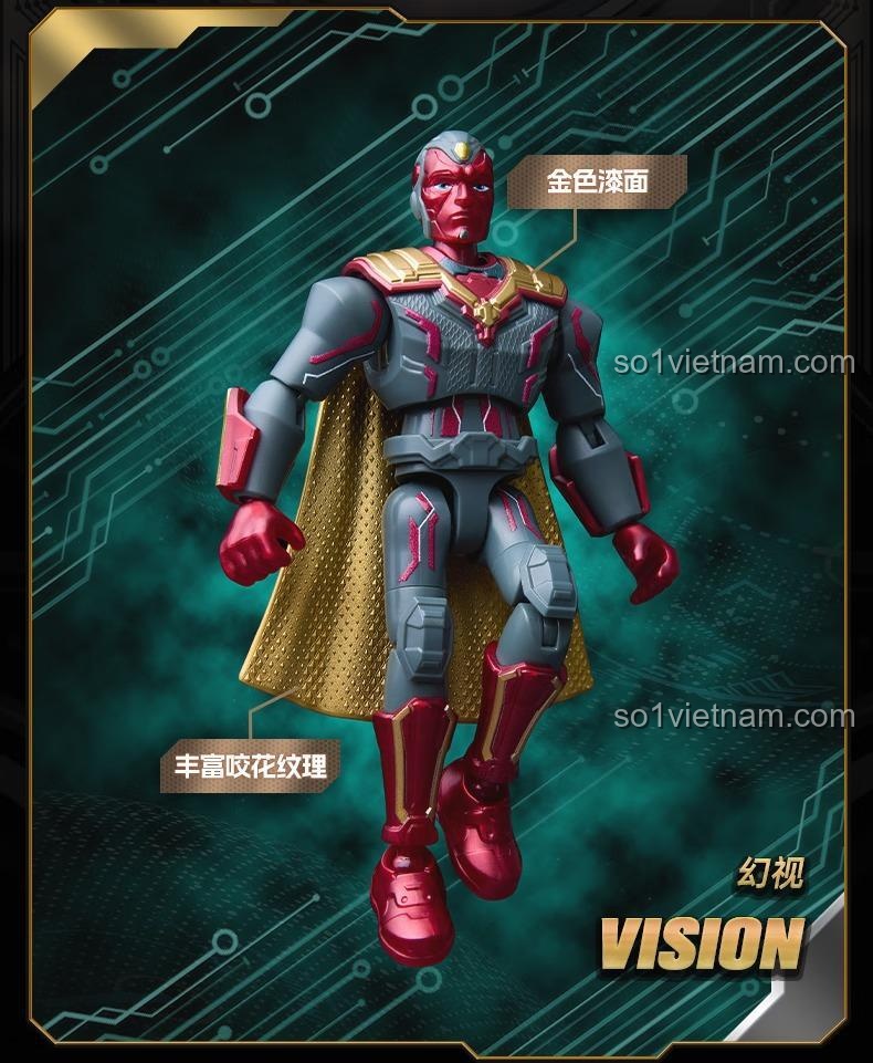 Cảnh hành động của các siêu anh hùng Marvel trong bộ BLOKEES 81114