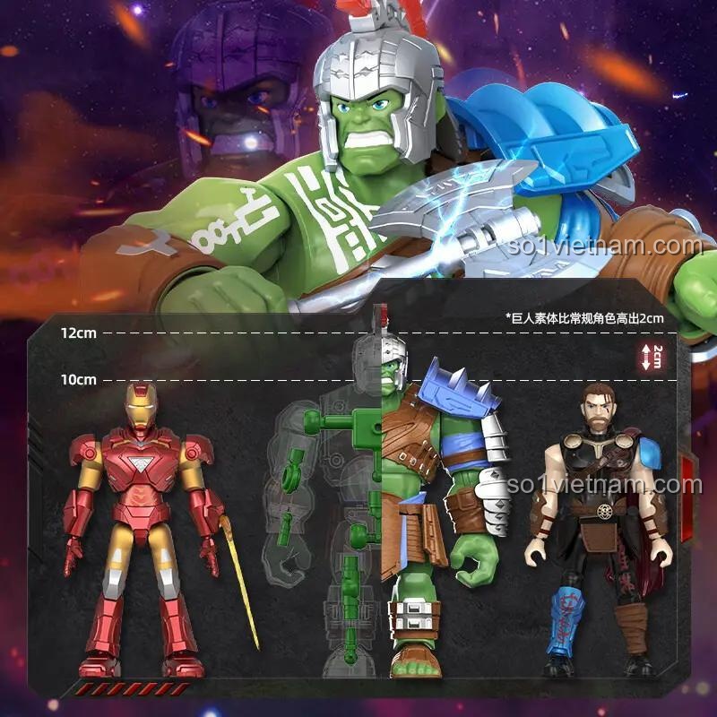 Chi tiết mô hình Iron Man Mark 6 từ bộ BLOKEES 81114