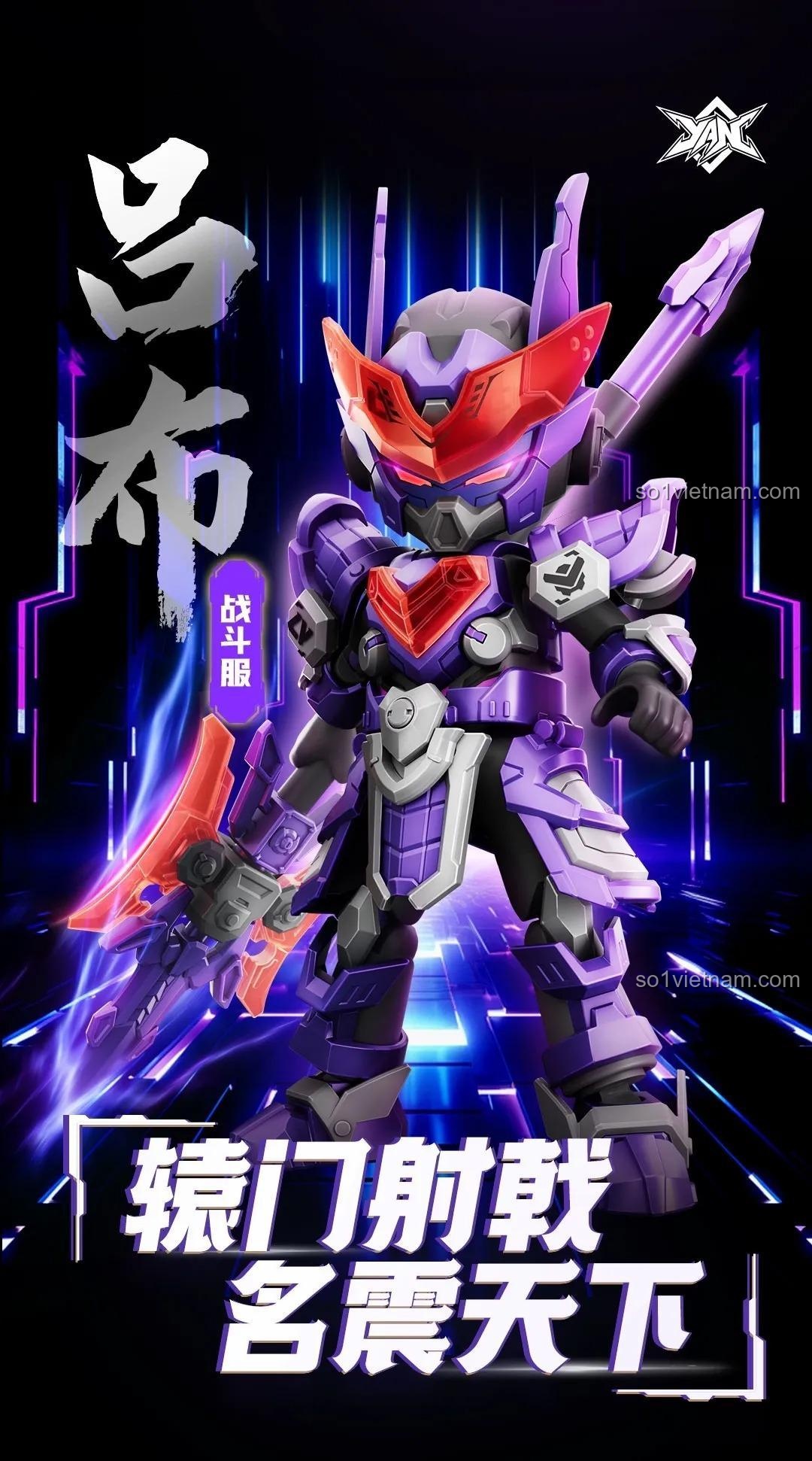 Robot Lữ Bố AMV-17 phiên bản chiến đấu, bộ lắp ghép Anh Hùng Vô Hạn 85024, đồ chơi mô hình cho bé trai 10 tuổi, thiết kế giáp độc đáo, khớp nối linh hoạt, vũ khí đặc trưng, giá tốt