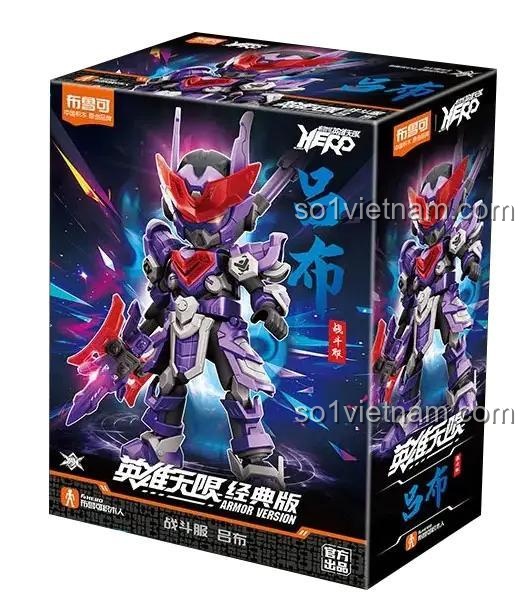 Hộp sản phẩm bộ lắp ghép Anh Hùng Vô Hạn Lữ Bố AMV-17 85024, đồ chơi mô hình cho bé trai 10 tuổi, thiết kế giáp độc đáo, khớp nối linh hoạt, vũ khí đặc trưng, giá tốt