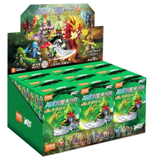 Bộ đồ chơi Anh Hùng Vô Hạn Thanh Long BLOKEES 85028 hộp display, giá rẻ cho bé trai 10 tuổi, bộ lắp ghép BLOKEES chất lượng cao