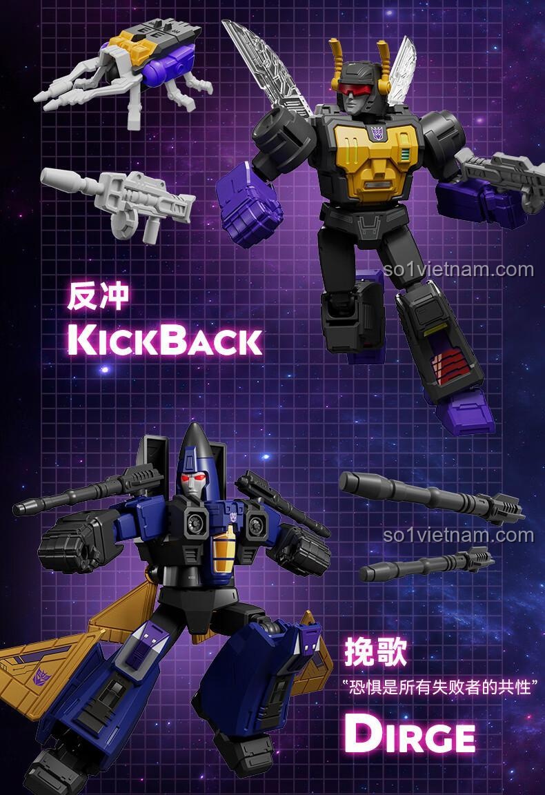Kích thước hộp sản phẩm Bộ đồ chơi Biến hình Robot Optimus Prime và Megatron - Phiên bản Galaxy Tập 6, mã 71106 của hãng 布鲁可BLOKEES