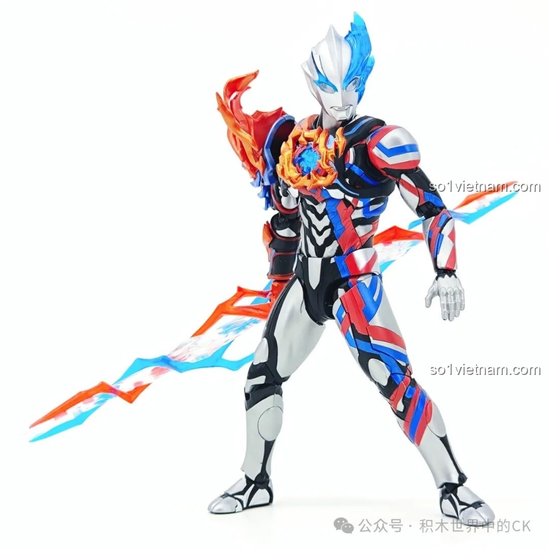 Chi tiết đế trưng bày của mô hình Ultraman Blazar Giáp Pháp Đức BLOKEES