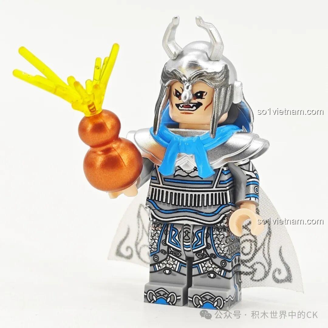 Mặt trước nhân vật Tam Thái Tử Aobing trong bộ đồ chơi lắp ráp