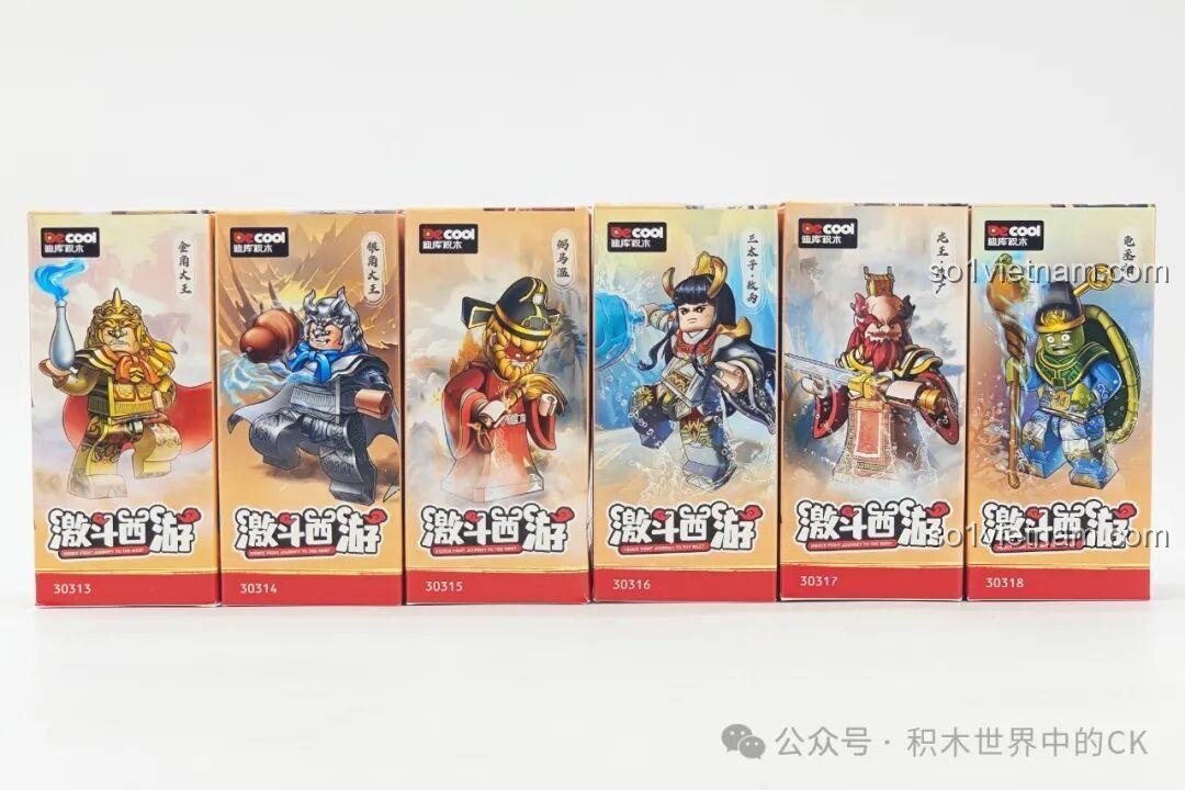 Toàn cảnh 6 nhân vật trong bộ đồ chơi lắp ráp