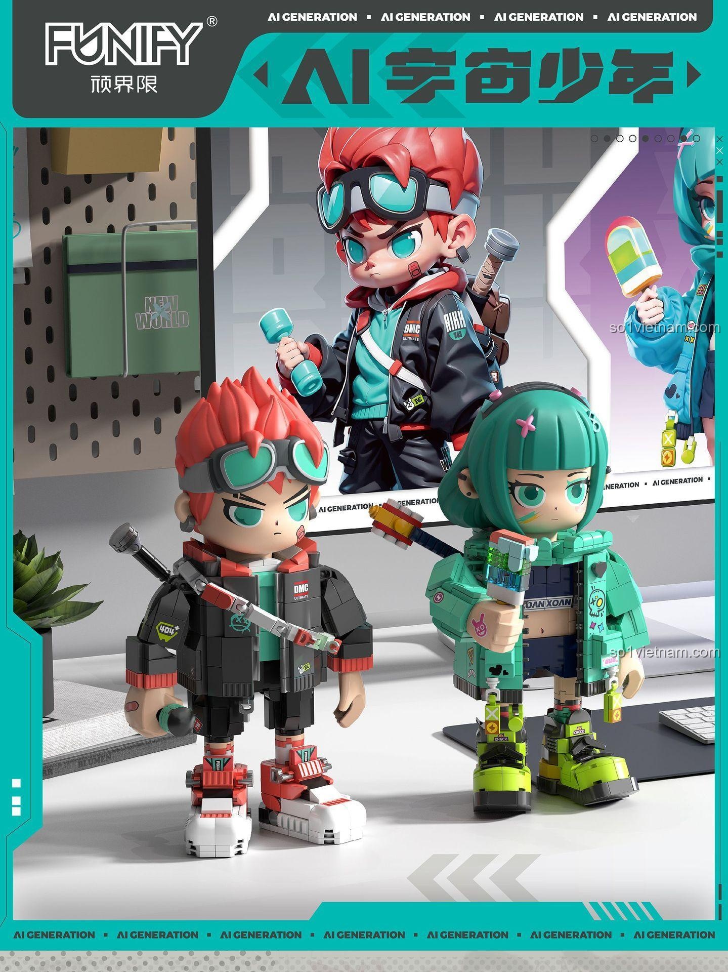 Cặp đôi AI Vũ Trụ Thiếu Niên Rikk và Xoan FUNIFY