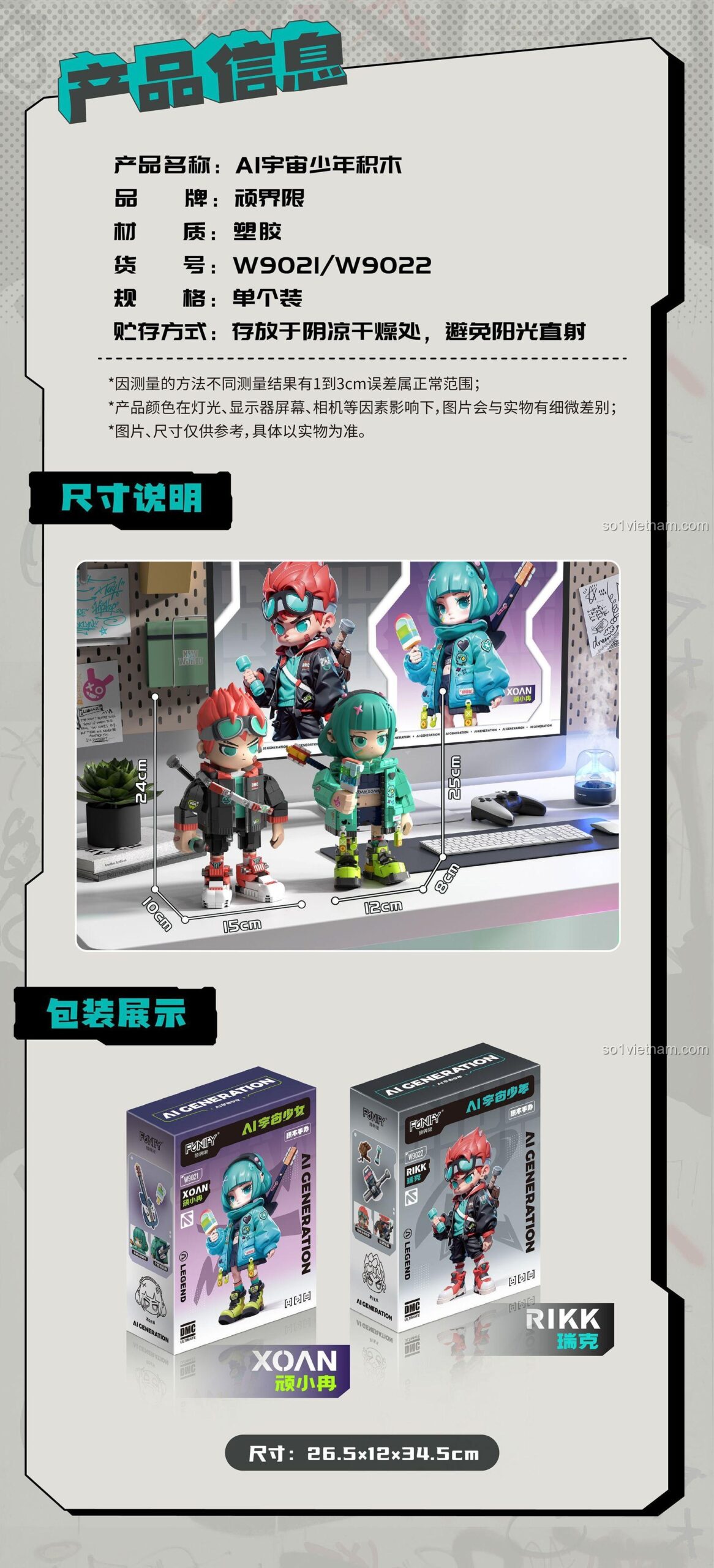 Chi tiết mô hình Rikk FUNIFY W9022