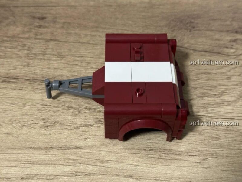 Mô hình BMW MINI Cooper mui trần và rơ-moóc hoàn thiện từ bộ lắp ghép JD077