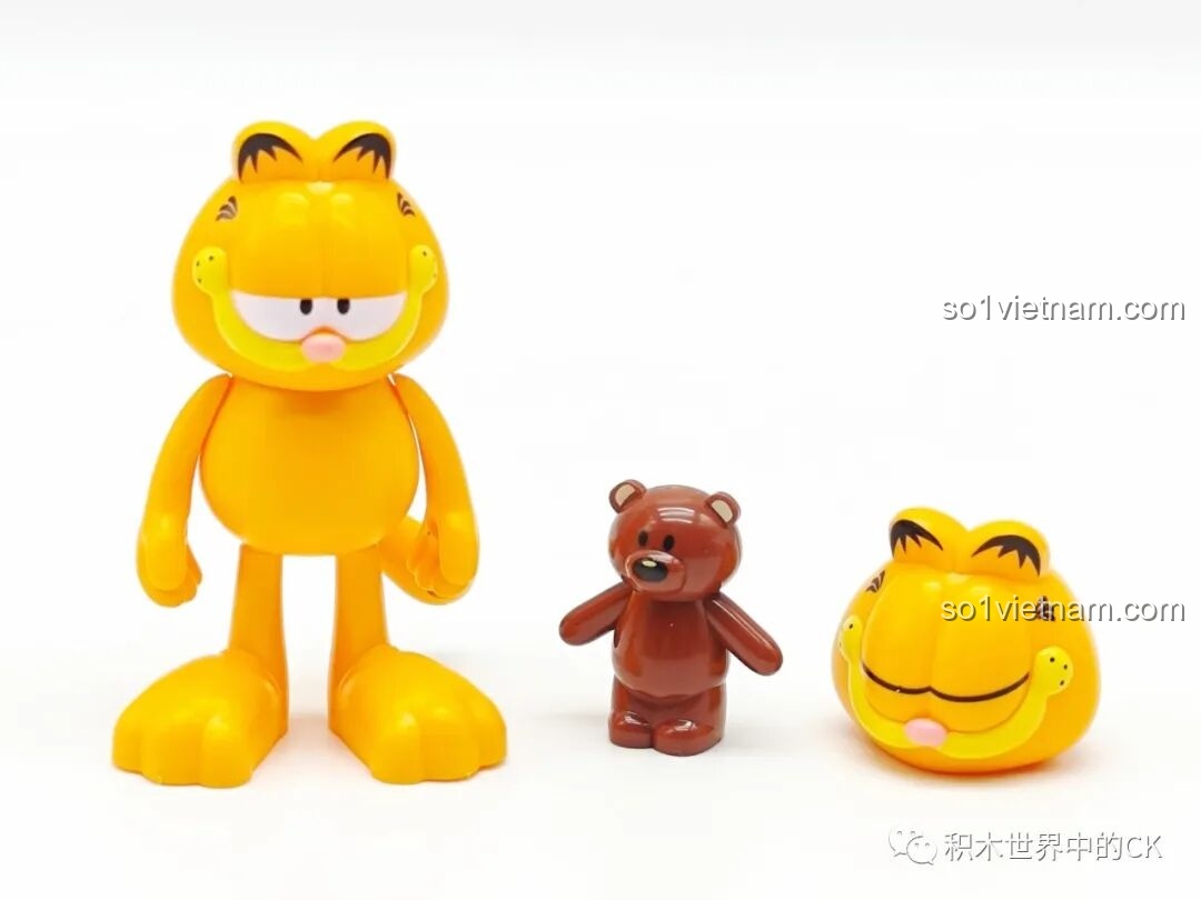 Các bộ phận đầu của Garfield để lắp ráp