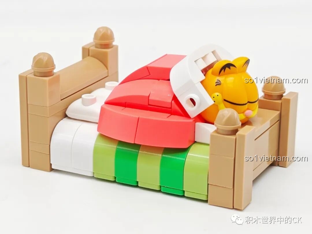 Mô hình tủ lạnh Garfield Sluban hoàn chỉnh