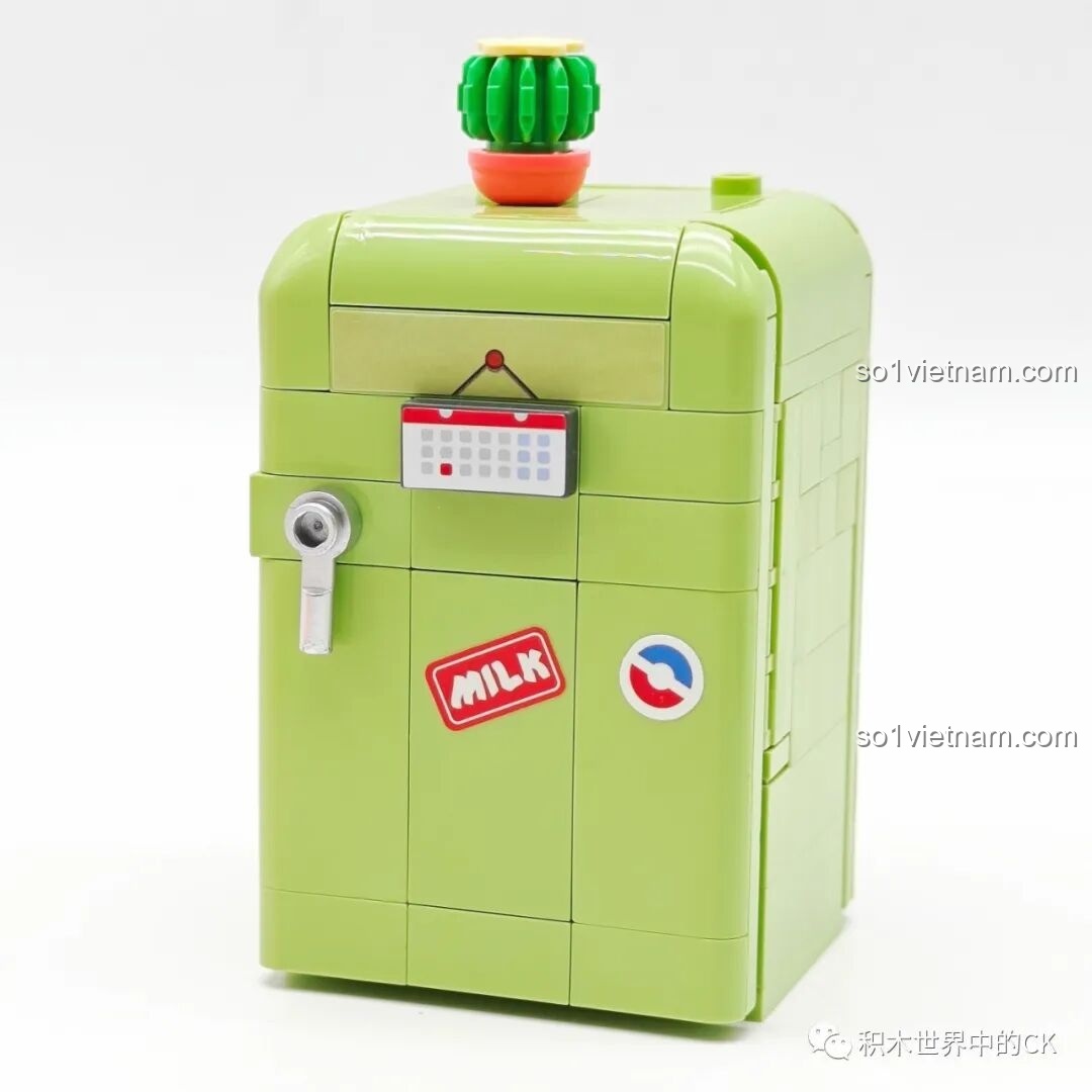 Mô hình tủ lạnh Garfield Sluban hoàn chỉnh