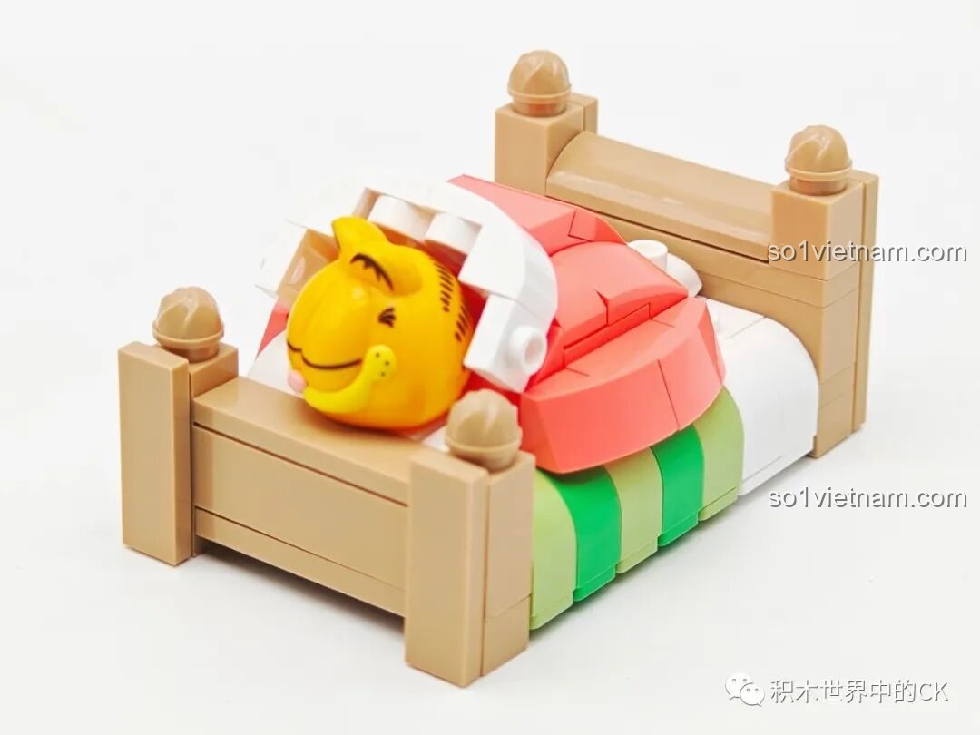 Mô hình tủ lạnh Garfield Sluban mở cửa