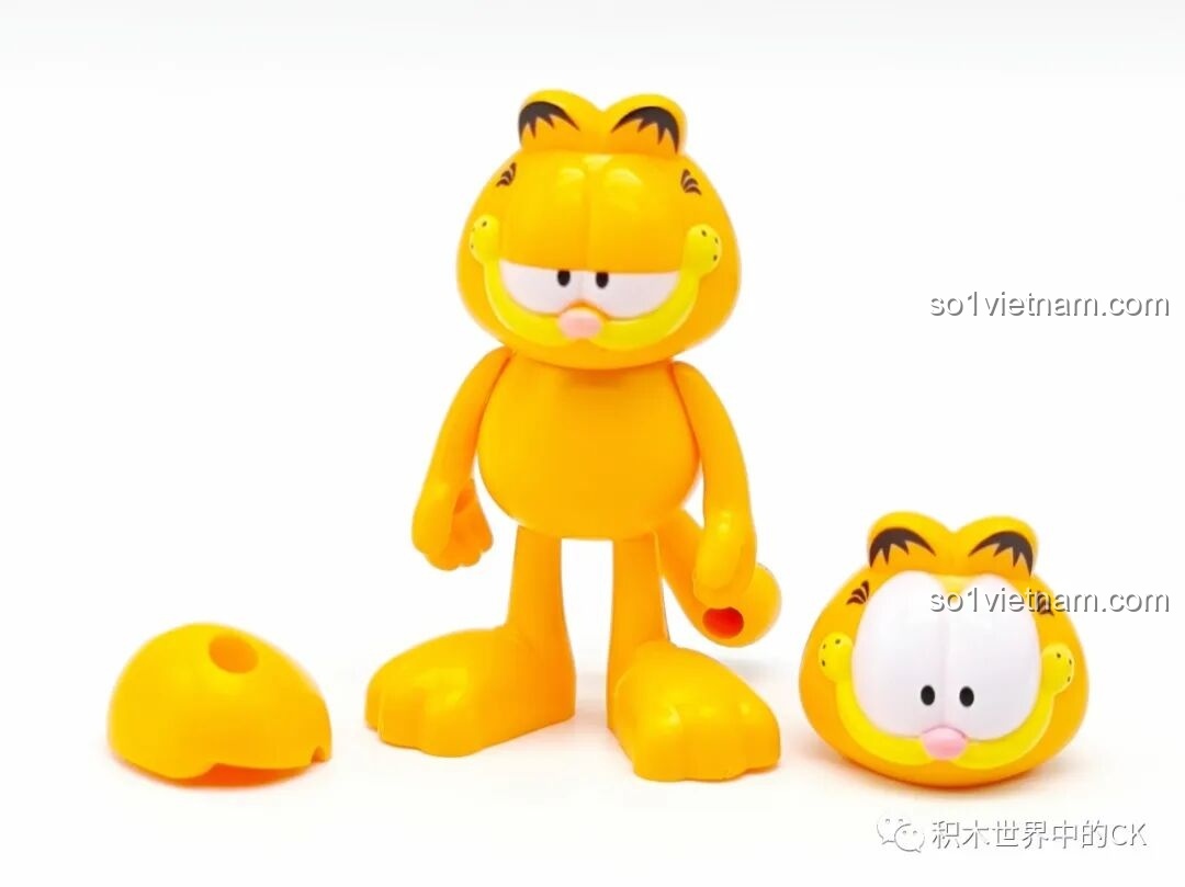 Mô hình Garfield và cốc cà phê Sluban