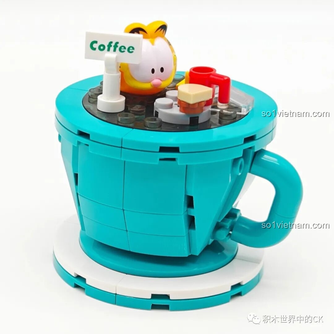 Mô hình bồn tắm Garfield Sluban hoàn chỉnh