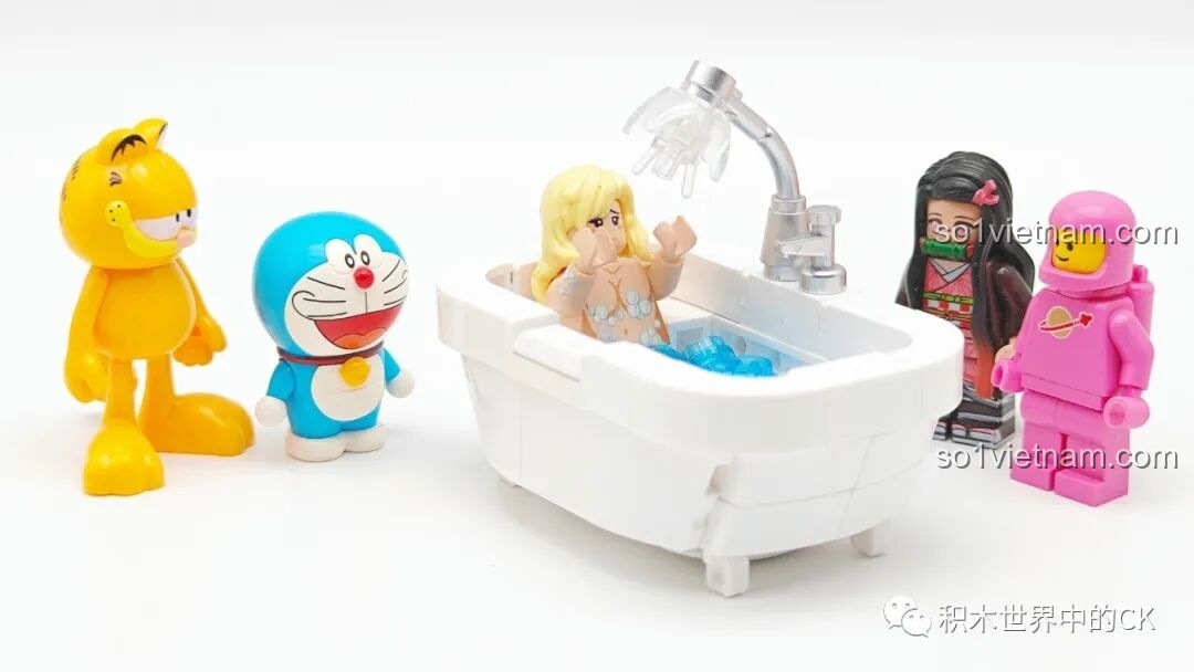 Mô hình ghế sofa Garfield Sluban hoàn chỉnh