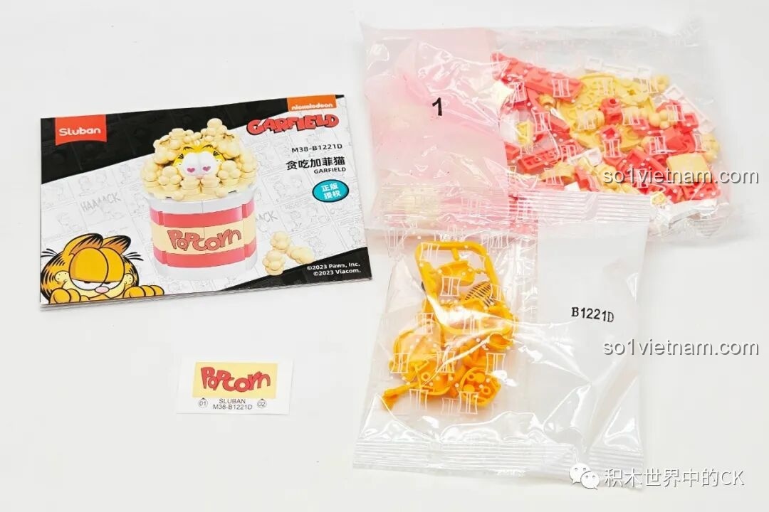 Mở hộp mẫu ghế sofa Garfield Sluban