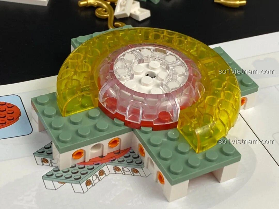 Hoàn thiện phần đế trên của bộ Đồng Hồ Cát 86301, chuẩn bị cho phần trên cùng.