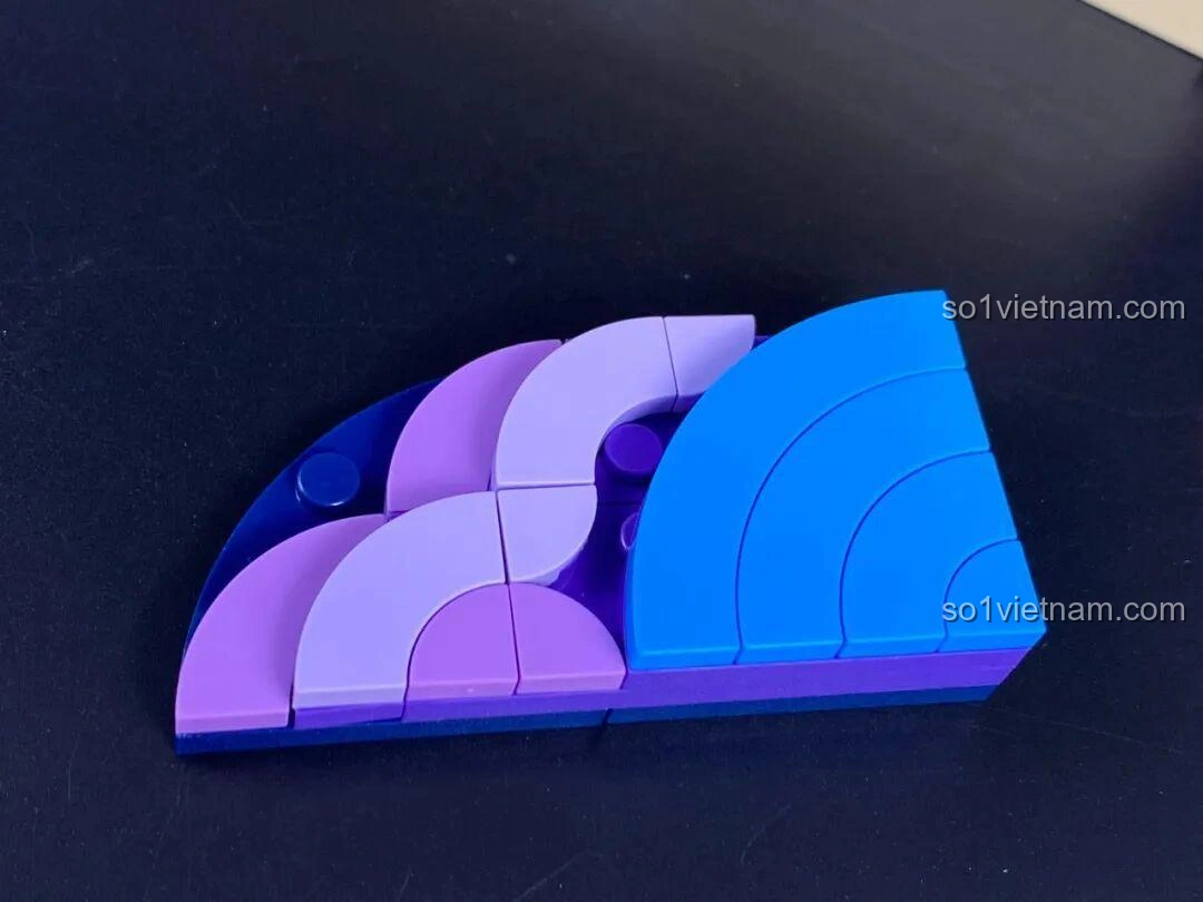 Mô hình Vali Hoàng tử bé Pantasy 86311 mở ra, nhìn từ góc cao.