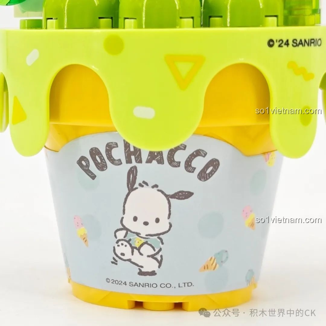 Toàn bộ 6 mô hình Kem Ốc Quế Sanrio Keeppley K20841-K20846 đã lắp ráp hoàn chỉnh, trưng bày đẹp mắt.