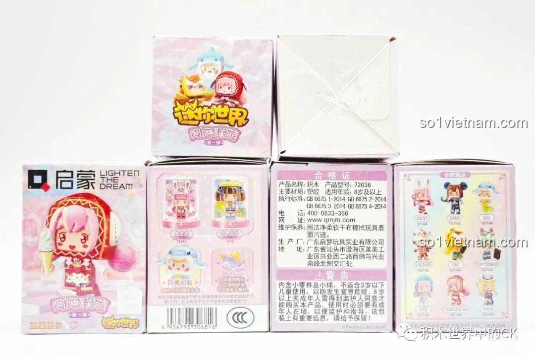 Hộp sản phẩm Bộ Lắp Ghép Mini World 72036 được đóng gói cẩn thận.