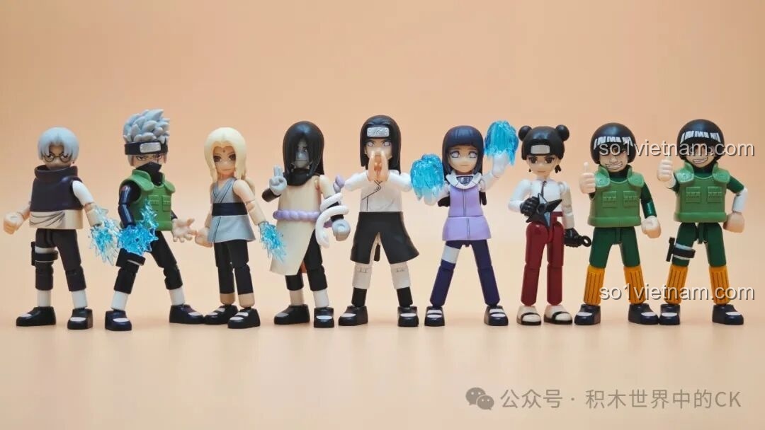 Nhân vật Naruto lắp ráp kết hợp với đồ chơi khác