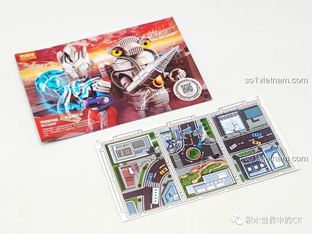 Hướng dẫn lắp ráp chi tiết cho bộ đồ chơi Ultraman Z & Space Sevenger