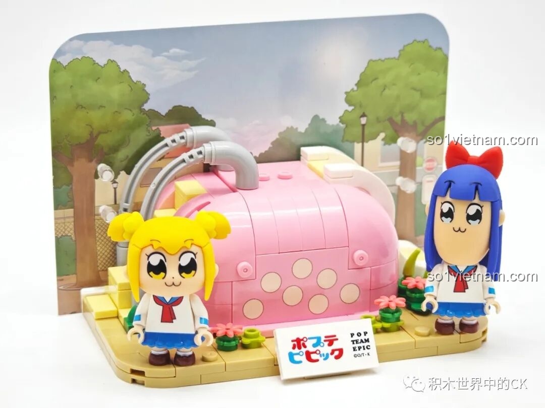 Bộ lắp ráp Phòng nghỉ Pop Team Epic FUNIFY W8010 với tranh ảnh