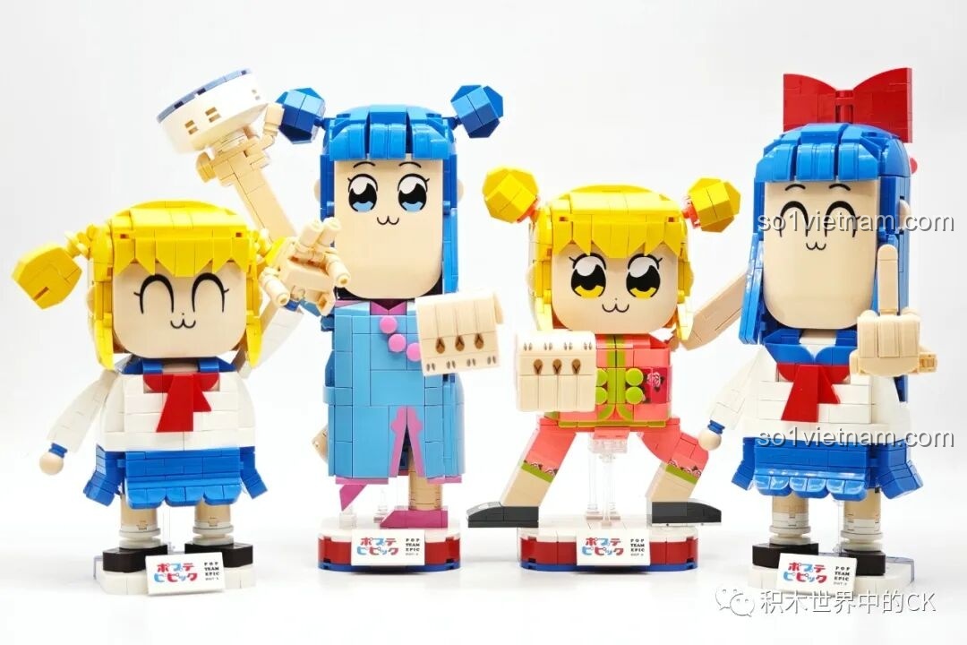 Các mô hình POP子 và PIPI美 cùng nhau