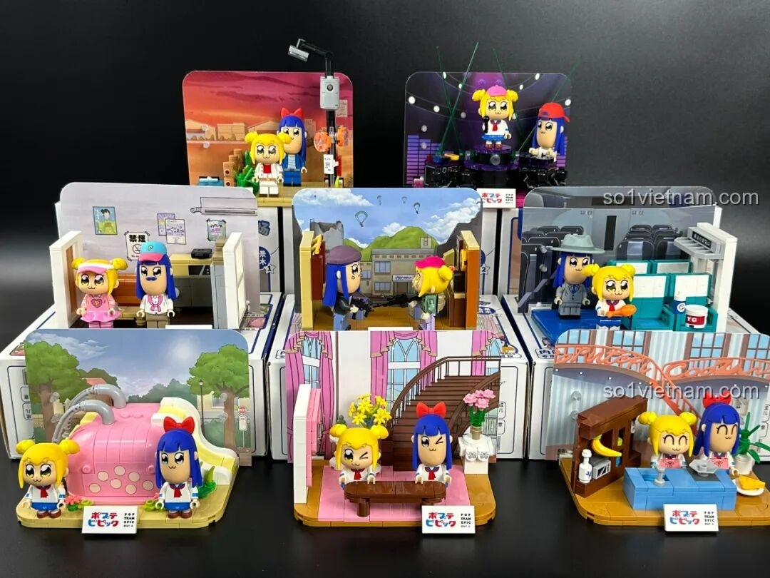 Các bộ lắp ráp Pop Team Epic khác nhau