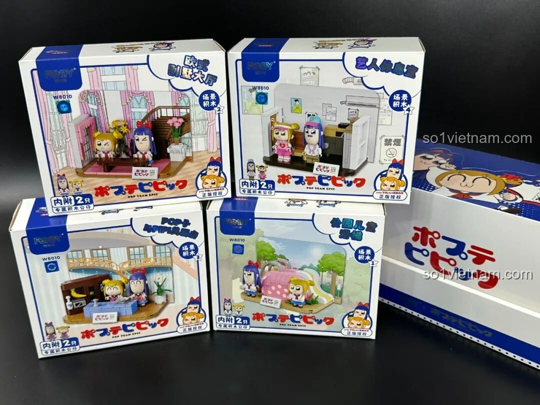 Các bộ lắp ráp Pop Team Epic khác nhau
