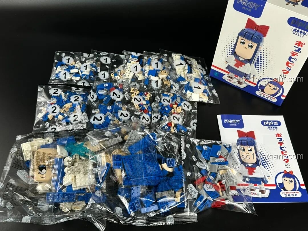 Sách hướng dẫn lắp ráp bộ đồ chơi Pop Team Epic FUNIFY