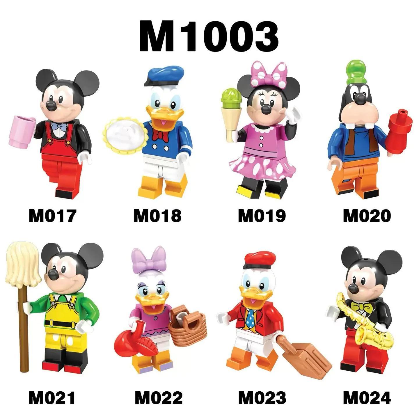 Bộ đồ chơi Minifigure Disney M1003 giá rẻ, bộ lắp ghép Nhân vật Disney cho bé trai 6 tuổi, đồ chơi lắp ghép M1003 Chuột Mickey chất lượng cao.