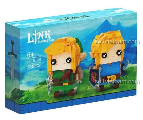 Hộp sản phẩm bộ lắp ghép Link The Legend of Zelda F-C9136