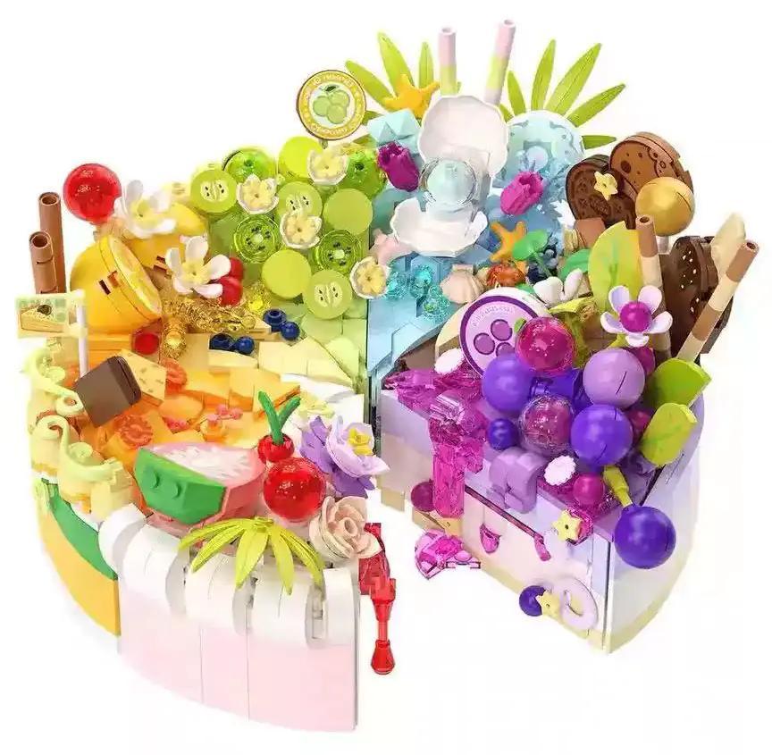 Bộ lắp ghép BrickSo 2181 Tiệm Bánh Ngọt Mơ Màng, mô hình bánh kem chi tiết, đồ chơi lắp ghép cho bé gái 6 tuổi, màu sắc tươi sáng