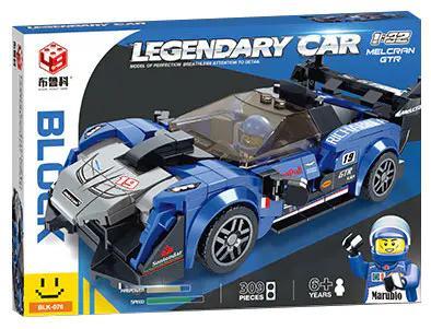 Hộp sản phẩm Brukko RC-176 Siêu xe McLaren GT tỉ lệ 1:32, 309 mảnh, 6+ tuổi, màu xanh dương