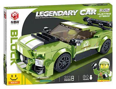 Bộ đồ chơi xe Ford Mustang Huyền Thoại BLK-077 tỉ lệ 1:32, 312 mảnh ghép, phù hợp cho bé trai 6 tuổi