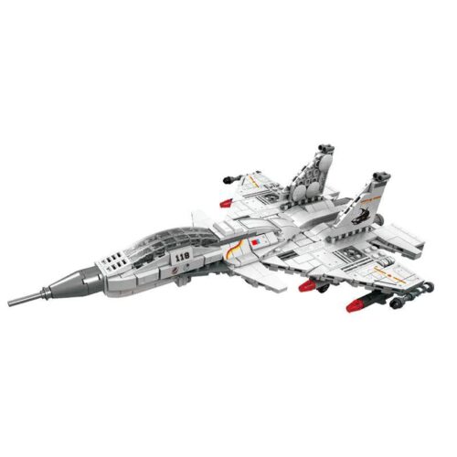 Máy bay chiến đấu J-15 BLK-090 450 chi tiết cho bé 6 tuổi