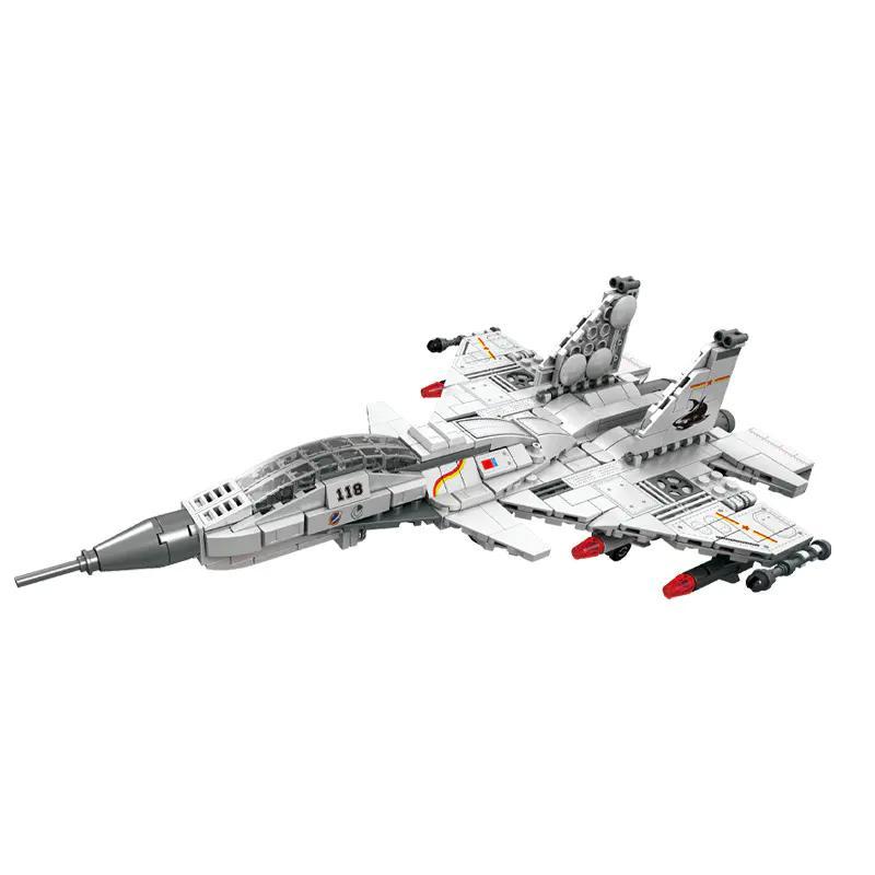 Máy bay chiến đấu J-15 BLK-090 450 chi tiết cho bé 6 tuổi