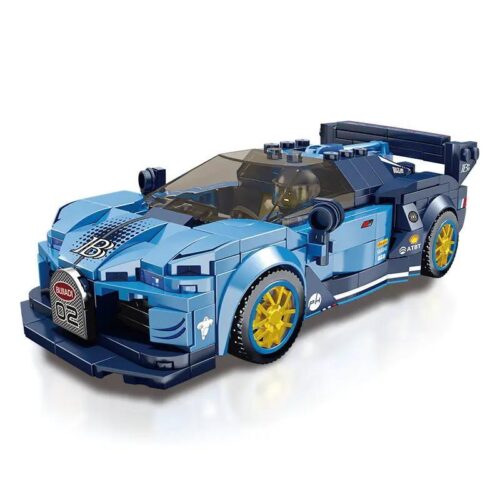 Siêu xe Bugatti Bolide màu xanh - Bộ đồ chơi lắp ráp 312 chi tiết