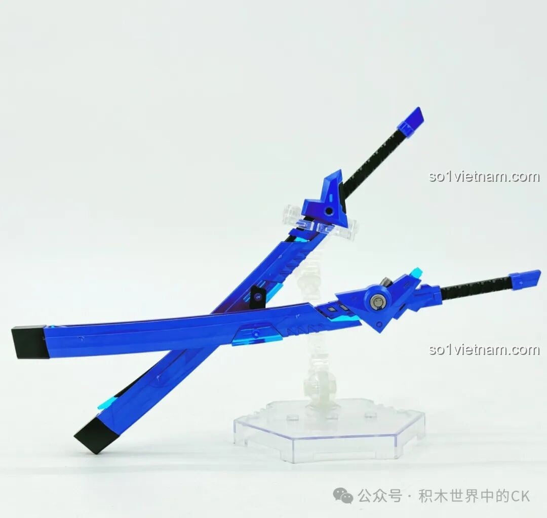 Các bộ phận chính của mô hình Mecha Miyamoto Musashi 78033 Keeppley đã được lắp ráp, sẵn sàng ghép nối.