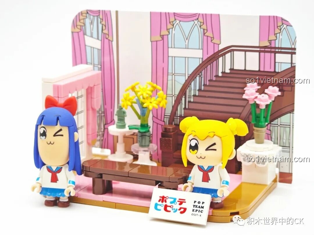 Các mẫu lắp ráp Pop Team Epic FUNIFY W8010 được trưng bày đầy đủ